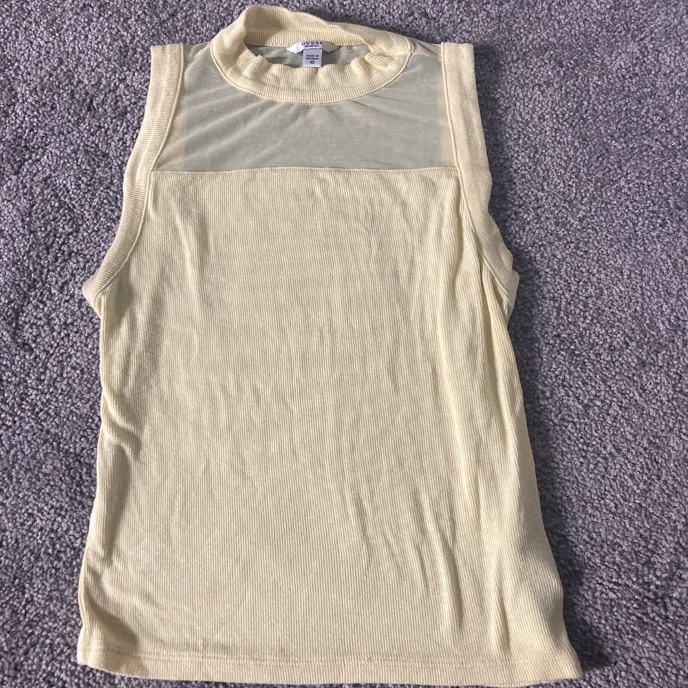 Yellow Guess top